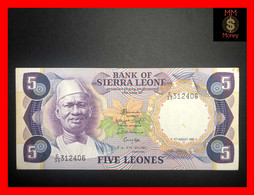 SIERRA LEONE  5 Leones 4.8.1985  P. 7 G  VF + - Sierra Leona