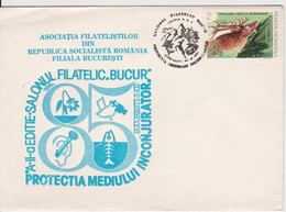 STOP ENVIRONMENTAL POLLUTION STAMP DEER ROMANIA SPECIAL COVER - Umweltverschmutzung