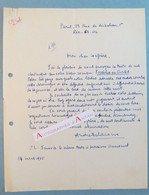 L.A.S 1955 André DELACOUR Ecrivain H De Radio Né à RODEZ > André ARMANDY Fossiles En Sursis Dumoncel - Lettre Autographe - Schriftsteller