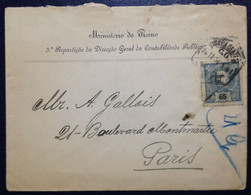 Portugal, Circulated Cover To France, 1904 - Lettres & Documents