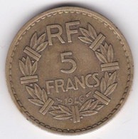 5 FRANCS 1946 . Bronze Aluminium - 5 Francs