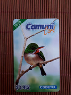 Prepaidcard Bird Dominica $ 145 Used 2 Scans Rare - Dominica