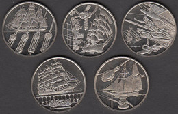 Nederland Set Penningen (5) Sail Amsterdam 2000 5 Florijn - Souvenirmunten (elongated Coins)