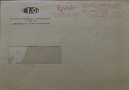 Luxembourg 1989 - TYVEK Du Pont's Registered Trademark - Ema Meter Freistempel 25 00 - Cover - Franking Machines (EMA)