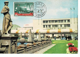 CARTE MAXIMUM SAINT MARIN 1958 FIERA DI MILANO - Storia Postale