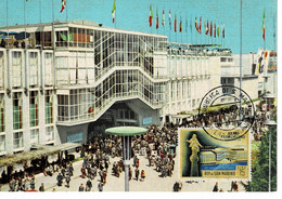 CARTE MAXIMUM SAINT MARIN 1958 FIERA DI MILANO - Storia Postale