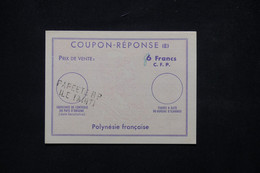 POLYNÉSIE - Coupon Réponse De Papeete - L 78616 - Lettres & Documents