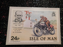Delcampe - Lot 6 Cpm Isle Of Man Motorcycle Races    (V10) - Motorradsport