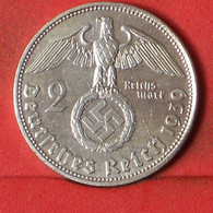 GERMANY 2 REICHSMARK 1939 D -    KM# 93 - (Nº38891) - 2 Reichsmark