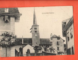 ZBV-22 Corcelles Eglise Circulé 1919 - Corcelles