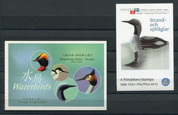 Hong Kong / Schweden - Joint Issue - Markenheftchen / Booklet "Wasservögel / Waterbirds" ** / MNH (von 2003) - Libretti