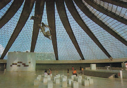 757 - Brasilien - Brasilia , Innenansicht Der Kathedrale , Interior Da Catedral - Gelaufen 1978 - Brasilia