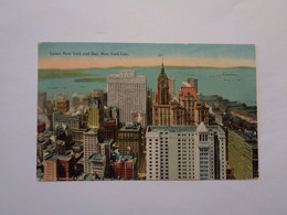 New York. - Lower New York And Bay. (17 - 12 - 1923) - Mehransichten, Panoramakarten