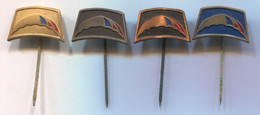 PARACHUTTING - 1978. ZAGREB YUGOSLAVIA, XIV. WORLD CHAMPIONSHIPS, VINTAGE PIN BADGE, ABZEICHEN, 4 Pcs - Paracadutismo