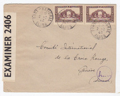 Algerien 1943 Brief Mit MEF Von Fort National Nach Genf Mit Zensur - Storia Postale