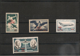 1949/72 P.A. N° Y/T: 45-47-61-62* CÔTE : 17,90 € - Luftpost