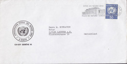 United Nations ADMINISTRATION POSTALE DES NATIONS UNIES, GENEVE 1969 Cover Brief LAUFFEN A. N. Germany - Cartas & Documentos