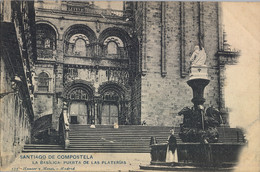 CORUÑA / SANTIAGO DE COMPOSTELA - LA BASILICA , PUERTA DE LAS PLATERIAS , HAUSER Y MENET Nº 575 - Santiago De Compostela