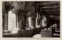 CORUÑA / SANTIAGO DE COMPOSTELA - CLAUSTRO DE LA REAL COLEGIATA DE SAR  , T.P. CIRCULADA - Santiago De Compostela