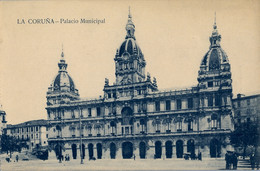 LA CORUÑA , T.P. NO CIRCULADA , PALACIO MUNICIPAL , ED. MATEU - La Coruña