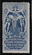 Italie Vignette Milano 1906 - Neuf * Avec Charnière - TB - Sonstige & Ohne Zuordnung