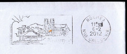 New Caledonia Noumea 2012 / Post / Church / Machine Stamp - Lettres & Documents