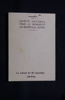 FRANCE - Carnet De 20 Vignettes Au Maréchal Joffre - L 78656 - Blocks & Sheetlets & Booklets
