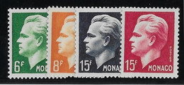 Monaco N° 365/368 - Neuf ** Sans Charnière - TB - Unused Stamps