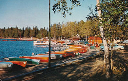 822 - Kanada - Canada , Saskatchewan , Waskesiu Lake , Prince Albert National Park , Boot , Auto - Gelaufen 1958 - Sonstige & Ohne Zuordnung