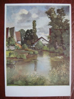 Künstlerkarte Nach Gemälde Von Otto Vaeltl - Dorfmühle In Oberschwaben - Mindelheim