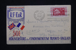 NOUVELLE HÉBRIDES - Enveloppe FDC En 1956 Pour La France  - L 78680 - FDC