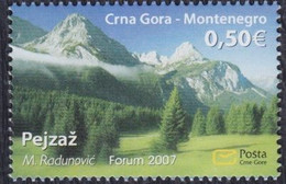 Montenegro 2007, Mountain View, MNH Single Stamp - Montenegro