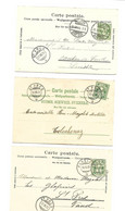 3 St. BERN/St PREX 1904 + FLUELEN 1905/ St. PREX + ST PREX 1903 - Autres & Non Classés