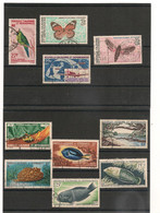 1964/69 P.A. N° Y/T : 74-75-77-78-82-83-88-92-93-102 Oblitérés CÔTE: 42,00 € - Used Stamps