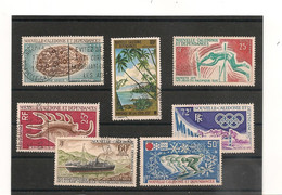 1970/79 P.A. N° Y/T :114-122-126-129-133-136-141 Oblitérés CÔTE: 30,00 € - Used Stamps