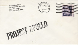 N°832 N -lettre (cover) Cachet Project Apollo - North  America