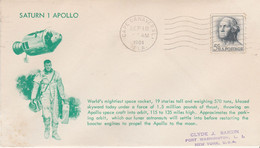 N°849 N -lettre (cover) Saturn 1 Apollo - Noord-Amerika