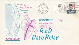 N°860 N -lettre (cover) Usaf  R & D Data Relay - Amérique Du Nord