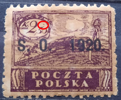 PLOUGHING-2.50 K-OVERPRINT S.O. 1920-ERROR-SCHLESIEN-POLAND-1920 - Schlesien