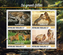 2020-10- TOGO-   BIG CATS           4V      MNH** - Other & Unclassified