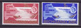 Bechuanaland 1965 Mi. 173-74    2c. & 5c. Self Government Landkarte Notwani River, MH** - 1965-1966 Autonomia Interna