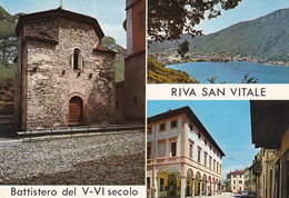 876 - Schweiz - Suisse , Switzerland , Tessin , Riva San Vitale , Taufkapelle Aus Dem 5.-6. Jahrhundert - Gelaufen 1975 - Riva San Vitale