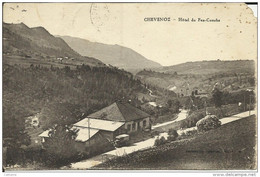 74 . CHEVENOZ . HOTEL DU FEU COURBE . ( Coin Abimé ) - Chevenoz