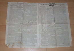 Great Britain 1796 Newspaper The London Evening Post December 24 Christmas - ...-1840 Préphilatélie