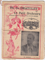 Programme Le Tour Du Monde En 80 Jours - Avril 1897 - Théatre Du Chatelet - Le Petit Orchestre - Programas