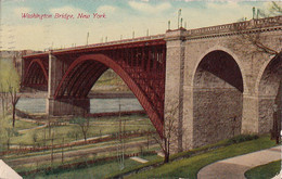 Washington Bridge New York - Written - Stamp Postmark 1911 - Card Slightly Peeled Left Inferior Corner - 2 Scans - Ponts & Tunnels