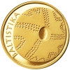 Lithuania 10 Litu 2014 "Lithuanian Science" Gold Au 999.9 PROOF - Lituania