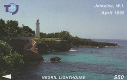 Jamaica, 19JAMA, $50, Negril Lighthouse, 2 Scans. - Giamaica