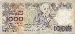 PORTUGAL 1000 ESCUDOS - TEOFILO BRAGA - 17-06-1993 - USADA - USED -  UTILISÉ - Portugal