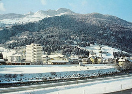 ILANZ Bahnhof Mit Bahn Und Dem Piz Mundaun - Mundaun